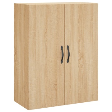 Dulap TV pe perete stejar sonoma, 69,5x34x90 cm, lemn prelucrat - Img 2