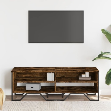 Dulap TV, stejar fumuriu, 122x34x41 cm, lemn prelucrat - Img 3
