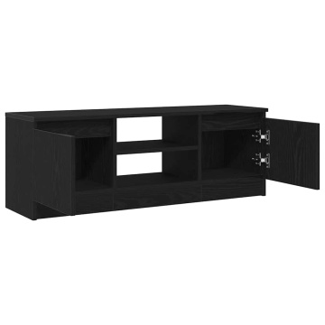 Dulap TV Stejar Negru 102x30x36 cm Lemn prelucrat - Img 8