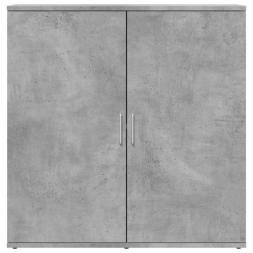 Dulapuri, 2 buc., gri beton, 79x38x80 cm, lemn prelucrat - Img 8