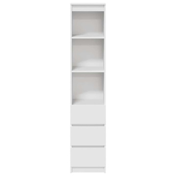 Dulapuri alb 37,5x35x180 cm lemn prelucrat - Img 5