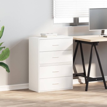 Dulapuri cu 2 sertare 2 buc Alb 60x31x40 cm Lemn prelucrat - Img 3