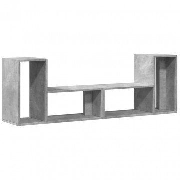 Dulapuri TV, 2 buc., gri beton, 75x30x50 cm, lemn prelucrat - Img 2