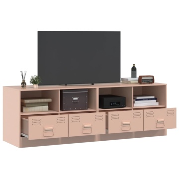 Dulapuri TV 2 buc Roz 67x39x44 cm Otel - Img 4