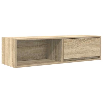 Dulapuri TV 2 buc Stejar Sonoma 100x31x25,5 cm Lemn prelucrat - Img 5