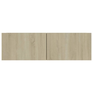 Dulapuri TV, 4 buc., stejar sonoma, 100x30x30 cm lemn prelucrat - Img 5
