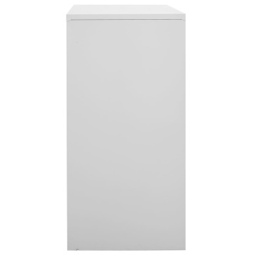 Dulapuri vestiar 5 buc. gri deschis 90x45x92,5 cm oțel - Img 4