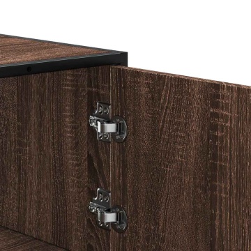 Dulapuru stejar maro 68x35x106,5 cm lemn și metal prelucrat - Img 7