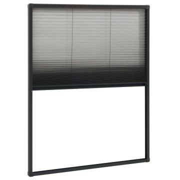 Ecran insecte pentru ferestre, antracit, 80x100 cm, aluminiu - Img 4