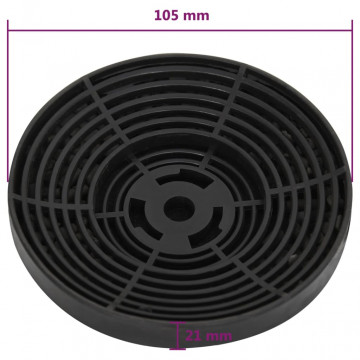 Filtre cu cărbune pentru hotă de bucătărie, 2 buc., 105x21 mm - Img 5