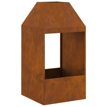 Focărie 50x50x100 cm Oțel rezistent la intemperii - Img 2