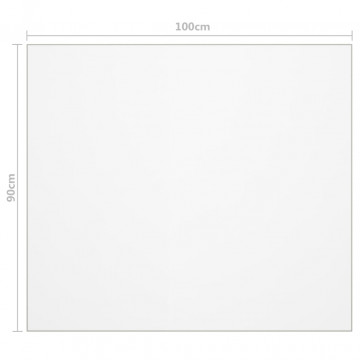 Folie de protecție masă, transparent, 100 x 90 cm, PVC, 1,6 mm - Img 5