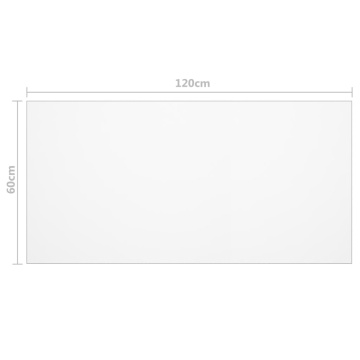 Folie de protecție masă, transparent, 120 x 60 cm, PVC, 2 mm - Img 5