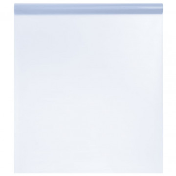 Folie fereastră, statică/mată, gri transparentă, 60x500 cm, PVC - Img 1