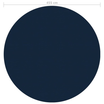 Folie solară plutitoare piscină, negru/albastru, 455 cm, PE - Img 5