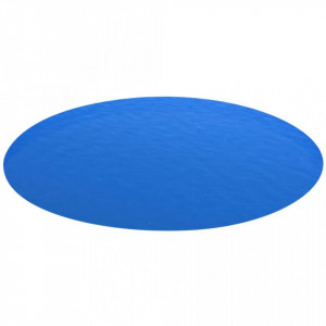 Folie solară rotundă din PE pentru piscină, 488 cm, albastru - Img 1