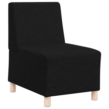 Fotoliu canapea, negru, 55 cm, material textil - Img 2