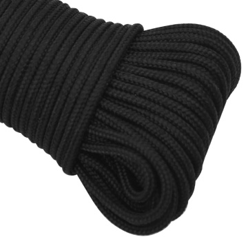 Frânghie de barcă, negru complet, 4 mm, 50 m, polipropilenă - Img 4