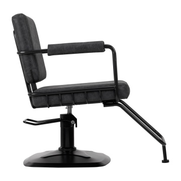 Gabbiano Katania Loft Old Leather scaun de coafura negru - Img 2