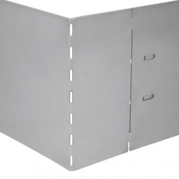 Gard de gazon, 10 buc., 100 x 20 cm, oțel galvanizat - Img 8