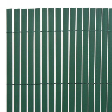 Gard de grădină cu două fețe, verde, 90 x 300 cm, PVC - Img 2