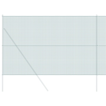 Gard din Sârmă Sudată Verde 1.6x25 m Fier - Img 3
