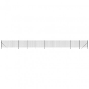 Gard plasă de sârmă, antracit, 2x25 m, oțel galvanizat - Img 2
