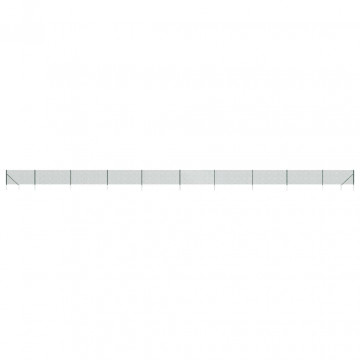 Gard plasă de sârmă cu țăruși de fixare, verde, 0,8x25 m - Img 2