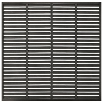 Gard tip oblon, gri închis, 180x180 cm, WPC - Img 2