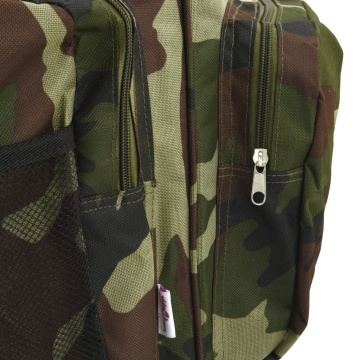 Geantă de pescuit, verde camuflaj, țesătură oxford impermeabilă - Img 7