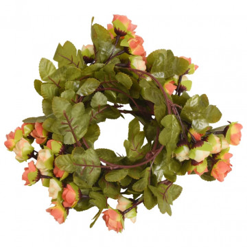 Ghirlande de flori artificiale 6 buc. roșu apus de soare 215 cm - Img 1