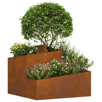 Ghivece și Jardiniere Oțel Corten Mediu Durabil Ghiveci Metalic - Img 3