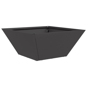 Ghiveci Metalic Negru Metal 35 x 35 x 15 cm Rezistent Pătrat - Img 2