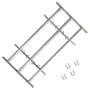 Grilaj de siguranță pentru ferestre cu 3 bare transversale 1000-1500mm - Img 1