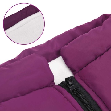 Haină câini cu ham impermeabilă reflectorizantă, violet, L48 - Img 6