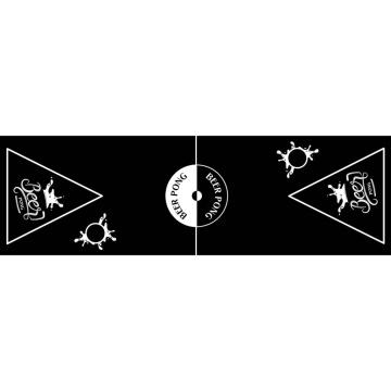 HI Masă pliabilă pentru Beer Pong, înălțime reglabilă, negru - Img 2