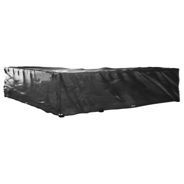 Husă mobilier de grădină formă în L, 20 ocheți, 300x300x70 cm - Img 5