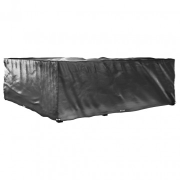 Husă mobilier de grădină în formă de L 16 ocheți, 285x285x90 cm - Img 7