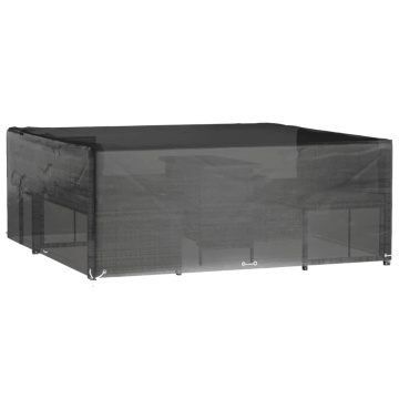 Husă pentru mobilier grădină, 16 ocheți, 250x250x90 cm, pătrat - Img 2