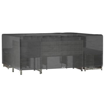 Husă pentru mobilier grădină, 16 ocheți, 300x250x90 cm, pătrat - Img 2