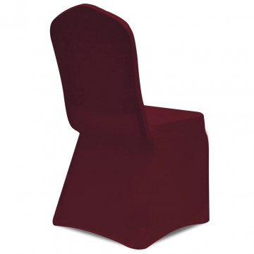 Huse elastice pentru scaun, 100 buc., bordo - Img 3
