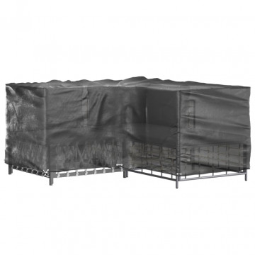 Huse mobilier de grădină în formă de L 16 ocheți, 215x215x90 cm - Img 6