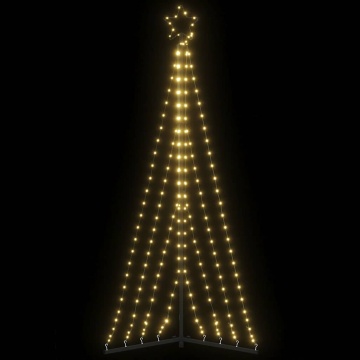Instalație brad de Crăciun 339 LED-uri, alb cald, 182 cm - Img 1