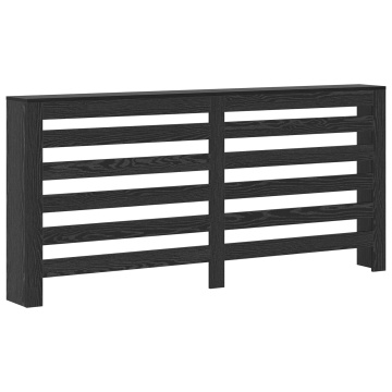 Învelitoare radiator stejar negru 175x20x82 cm din lemn stratificat - Img 2