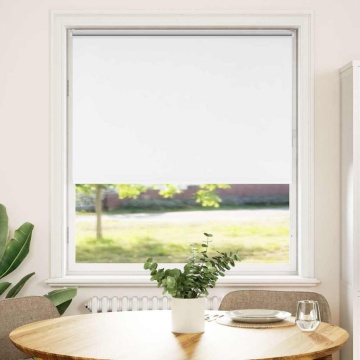 Jaluză cu role opace alb 115x150 cm lățime material 110,7 cm - Img 2