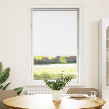 Jaluză cu role opace alb 75x175 cm lățime material 70,7 cm - Img 2