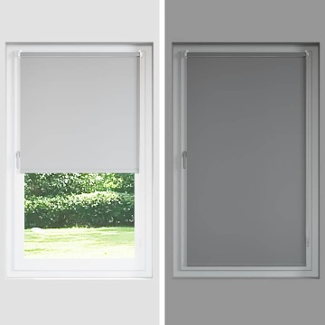 Jaluză cu role opace bej 60x150 cm lățime material 55,7 cm - Img 7