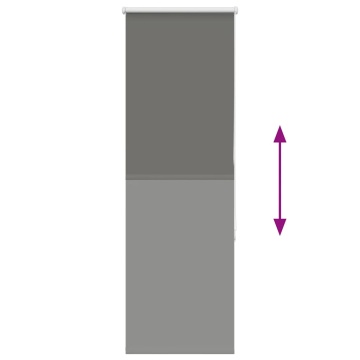 Jaluză cu role opace gri 50x175 cm lățime material 45,7 cm - Img 8