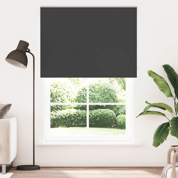 Jaluză cu role opace negru 160x230 cm lățime material 156,6 cm - Img 1