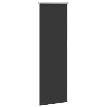 Jaluză cu role opace negru 40x150 cm lățime material 35,7 cm - Img 3